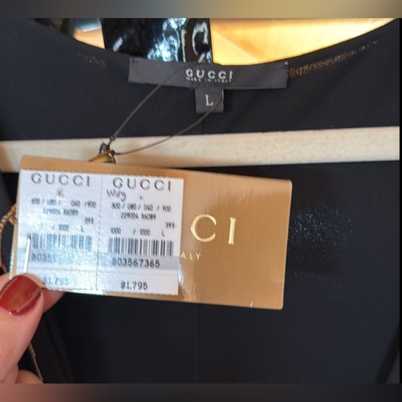 NWT Gucci Black Belted Mini Dress - Picture 5 of 5